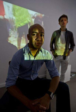 Bryce Hudson and Ilia Ovetchkin for Build  A Fire at Plexus Contemporary