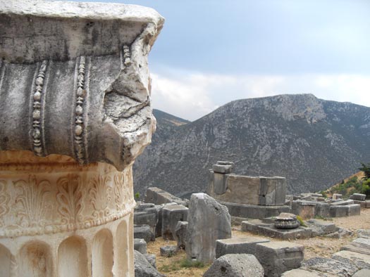 The ancient city of Delphi