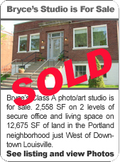 Bryce Hudson's studio is for sale. Click here to see the listing.