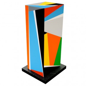 Abstract Geometric Painted Sculpture - Art and Painting by Bryce Hudson