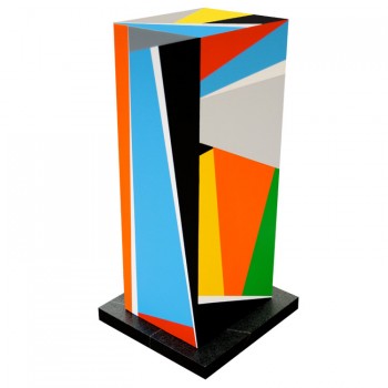 Abstract Geometric Painted Sculpture - Art and Painting by Bryce Hudson